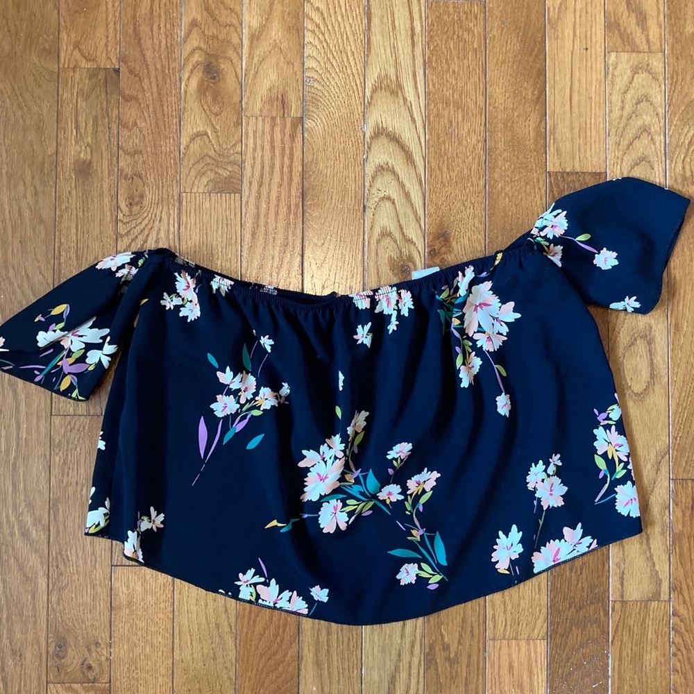 Floral off the shoulder blouse
